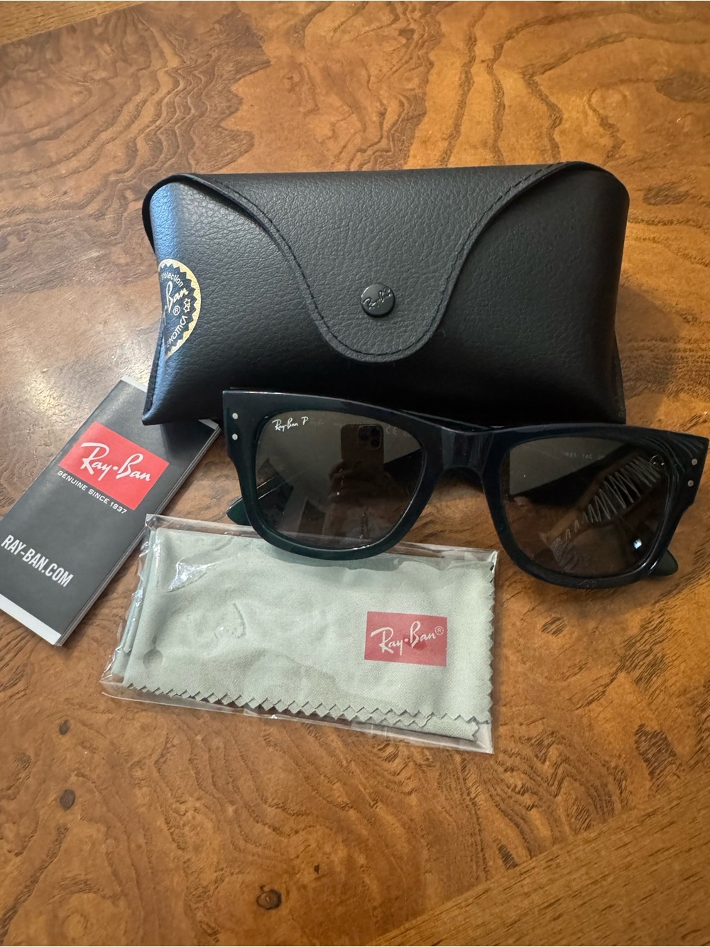 Green Ray Ban Mega Wayfarer RB0840S 0840 Gray Lens Size 51/21